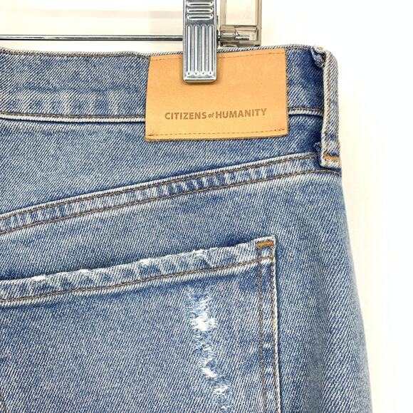 Citizens Of Humanity Emerson Slim Boyfriend Jean Size 28 Meadow Wash Distressed - Picture 3 of 10
